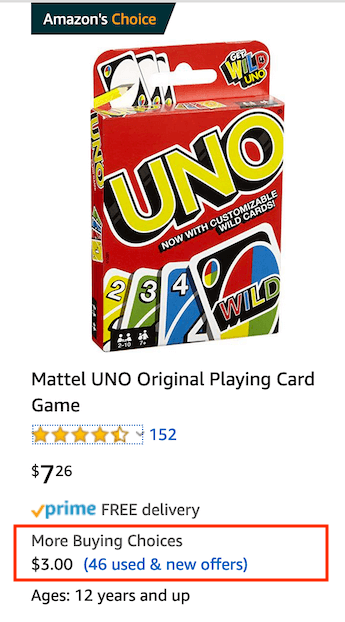 Uno game